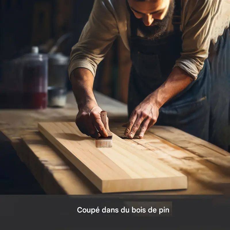 Étagères Flottantes à 3 Niveaux en Bois de Pin – Image 7