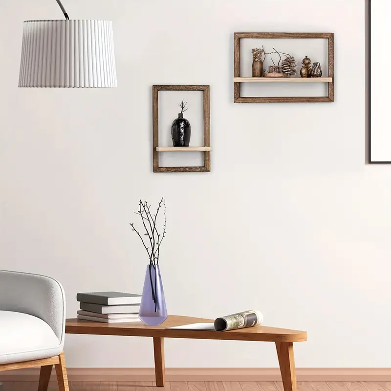 Set de 2 Étagères Flottantes Murales – Style Moderne