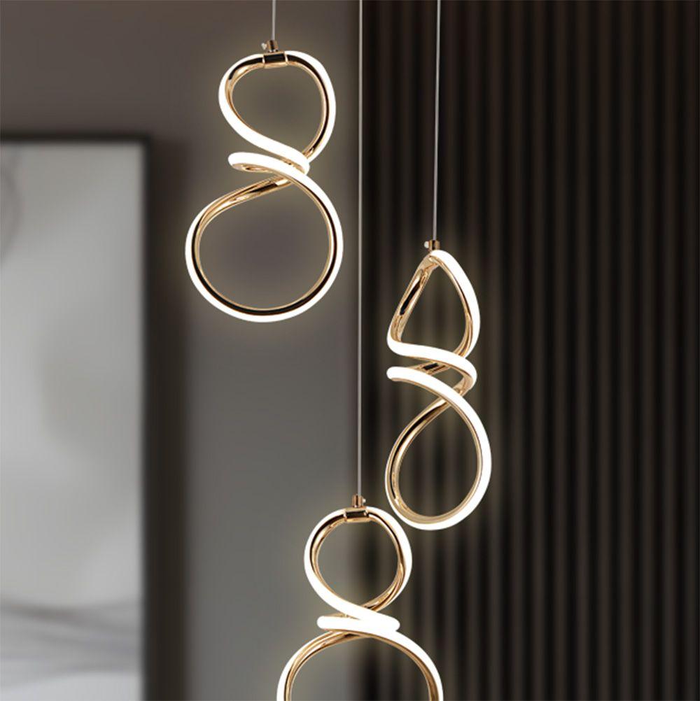 Lampe Suspendue LED Toolight Gold – Design et Qualité Premium – Image 6