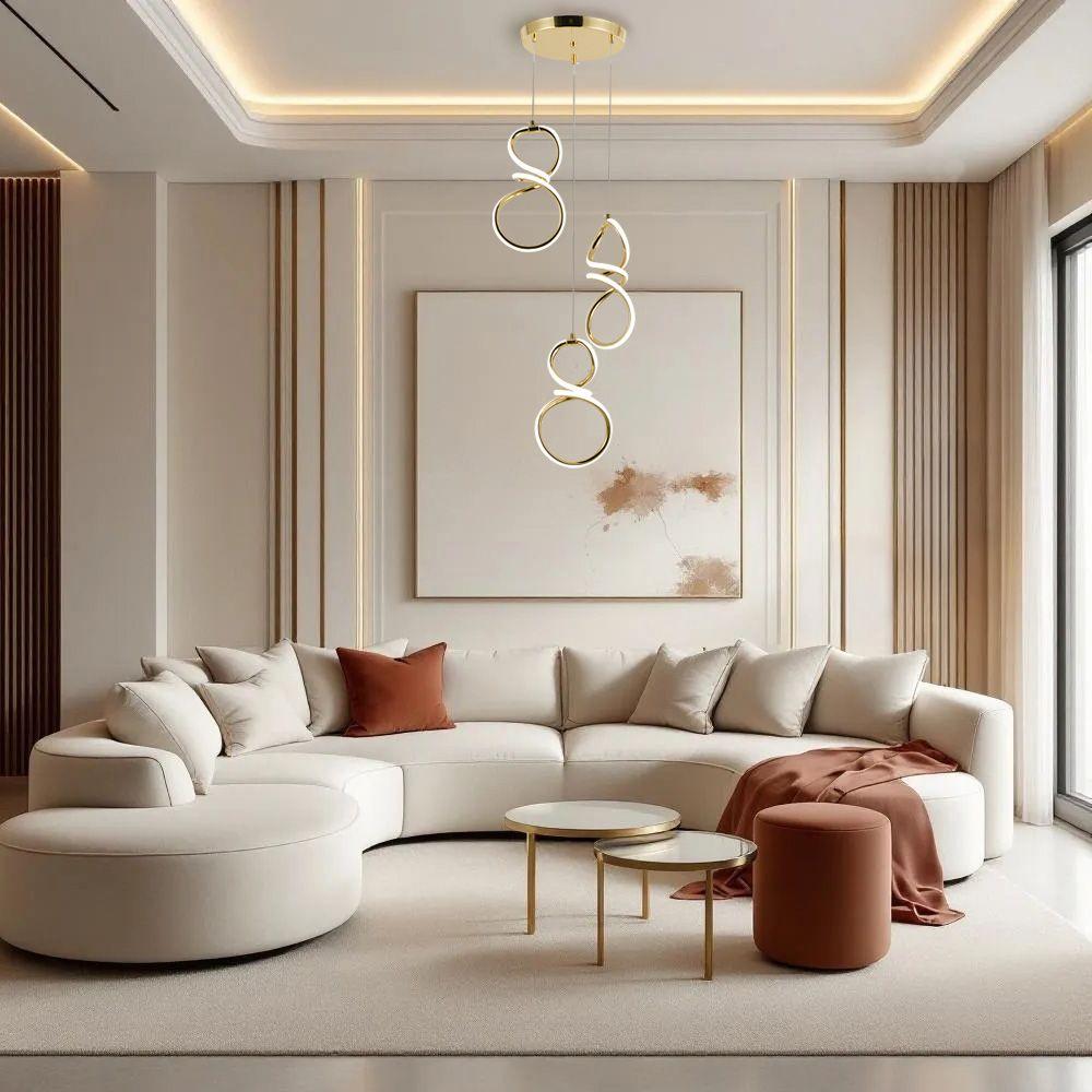 Lampe Suspendue LED Toolight Gold – Design et Qualité Premium – Image 8